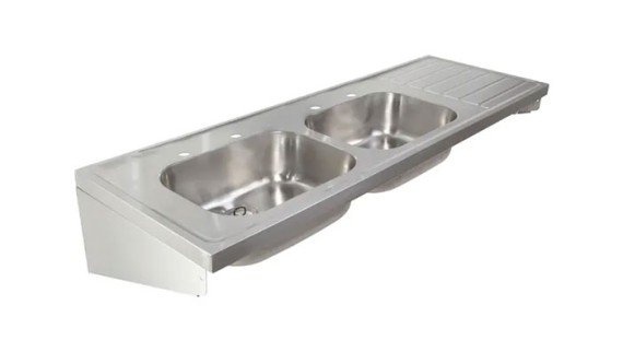 Sola Lay-on Sink with 2 Bowls Sola Lay-on Sink with 2 Bowls