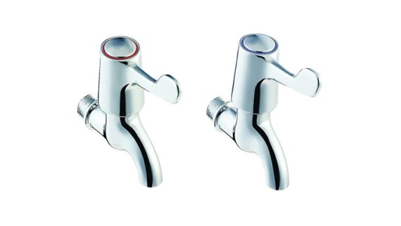 Sola wall-mounted 2 tap hole lever pair Sola wall-mounted 2 tap hole lever pair