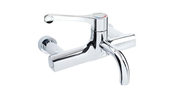 Sola wall-mounted 2 tap hole extended lever Sola wall-mounted 2 tap hole extended lever