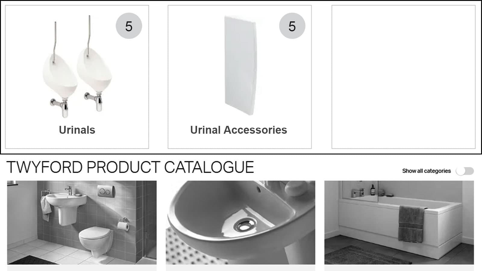 Urinal options Urinal options